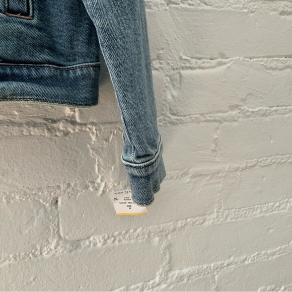 Free People Blue Distressed Jean Jacket - Picture 6 of 14